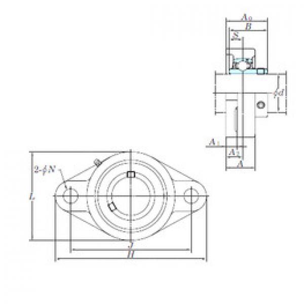 Bearing UCFL201-8 KOYO #1 image