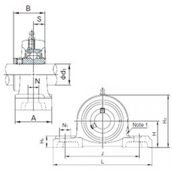 Bearing UCP203 NACHI #1 image