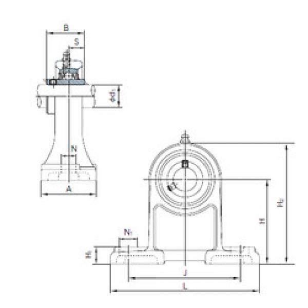 Bearing UCPH208 NACHI #1 image