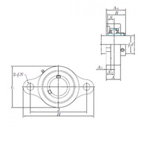 Bearing UCSFL206H1S6 KOYO #1 image