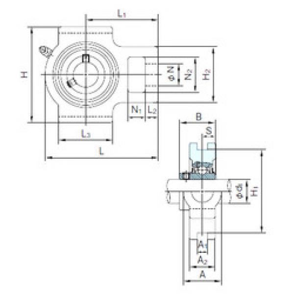 Bearing UCT202 NACHI #1 image