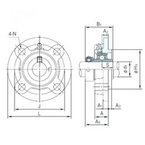 Bearing UGFC205 NACHI #1 image