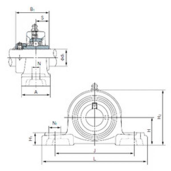 Bearing UGP205 NACHI #1 image