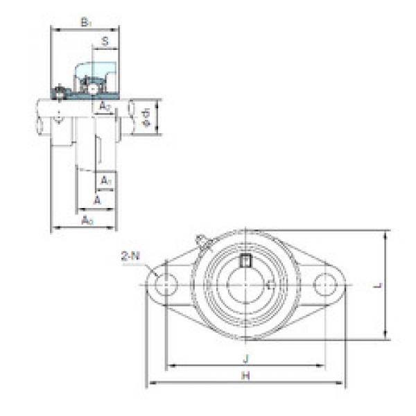 Bearing UGFL205 NACHI #1 image