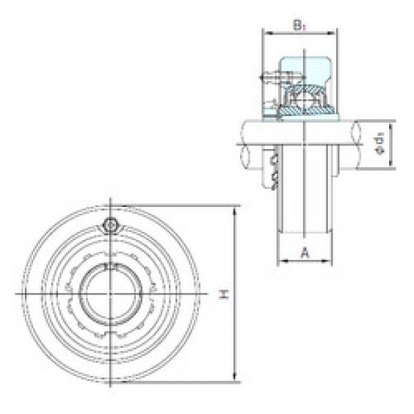 Bearing UKC205+H2305 NACHI #1 image