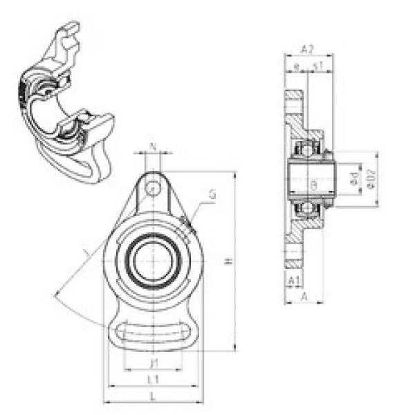 Bearing UKFA206H SNR #1 image