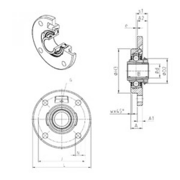 Bearing UKFCE208H SNR #1 image