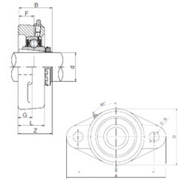 Bearing UKFL205 ISO #1 image