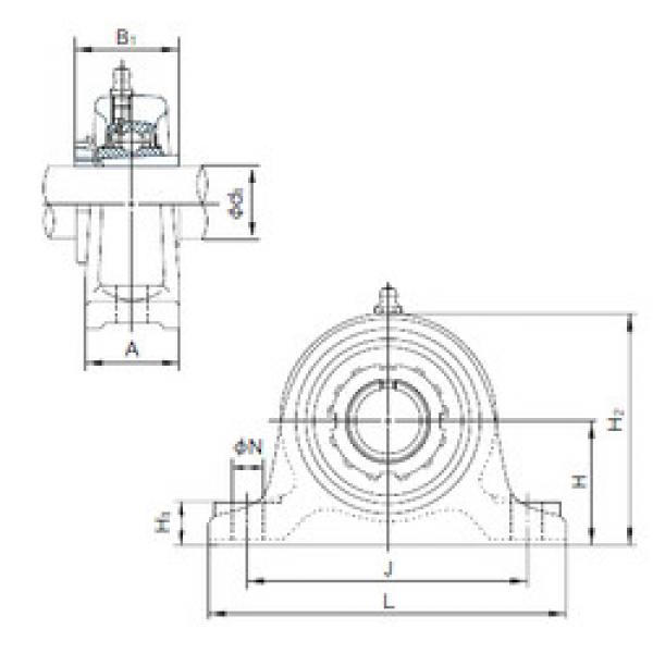 Bearing UKIP212+H2312 NACHI #1 image