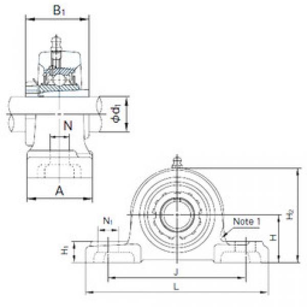 Bearing UKP205+H2305 NACHI #1 image