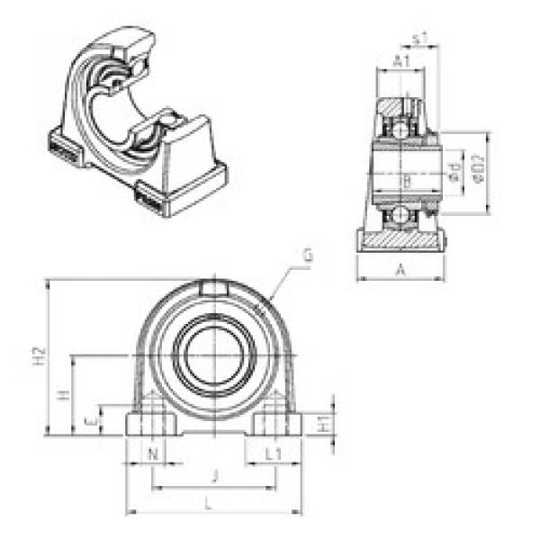 Bearing UKPA205H SNR #1 image