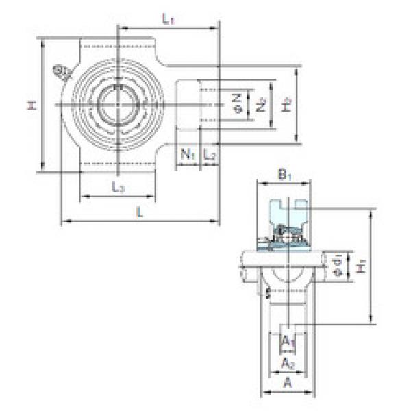 Bearing UKT206+H2306 NACHI #1 image