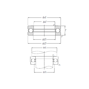 51306 NTN Thrust Ball Bearings #5 image